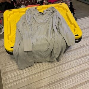 Gray express cardigan